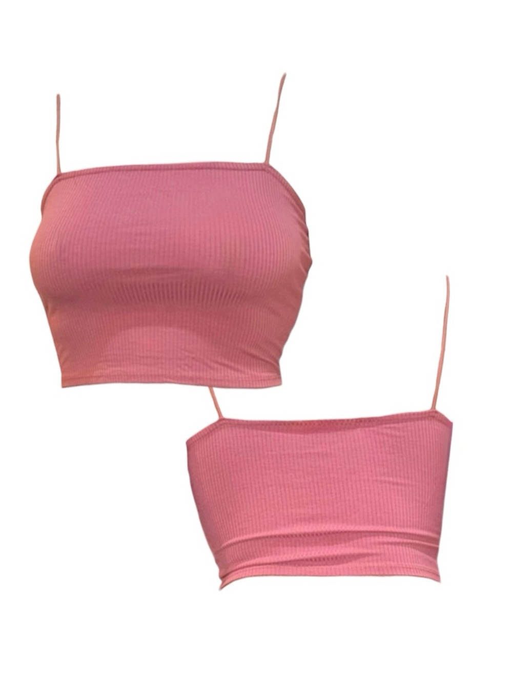 Bear Dance Pink Ribbed Camisole